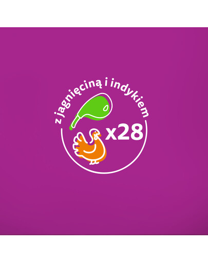 WHISKAS Adult saszetka 85g mokra karma dla dorosłych kotów w sosie z jagnięciną i indykiem