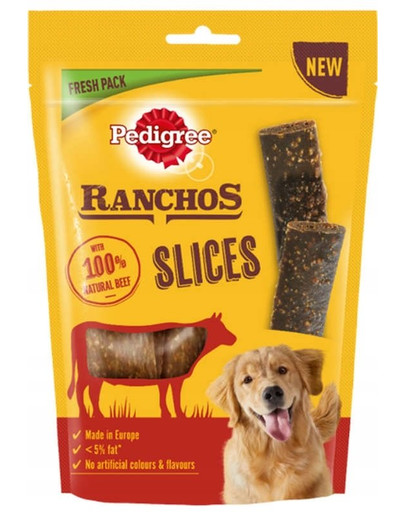 PEDIGREE Ranchos Slices 60g - Hundeleckerlis mit Rindfleisch