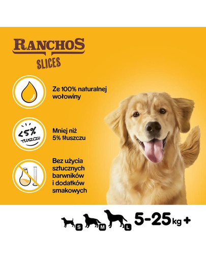 PEDIGREE Ranchos Slices 60g - Hundeleckerlis mit Rindfleisch