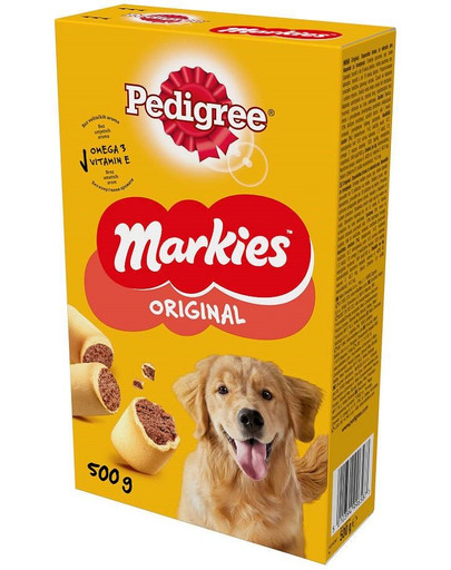 PEDIGREE Markies Original 500g Knusprige Kekse für ausgewachsene Hunde