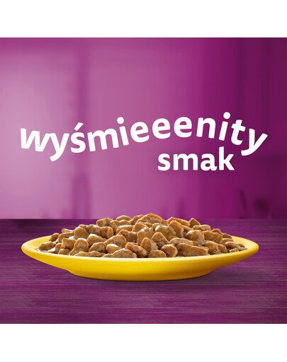 WHISKAS Adult saszetka 85 g Drobiowa Uczta mokra karma dla dorosłych kotów w sosie z: kurczakiem, indykiem