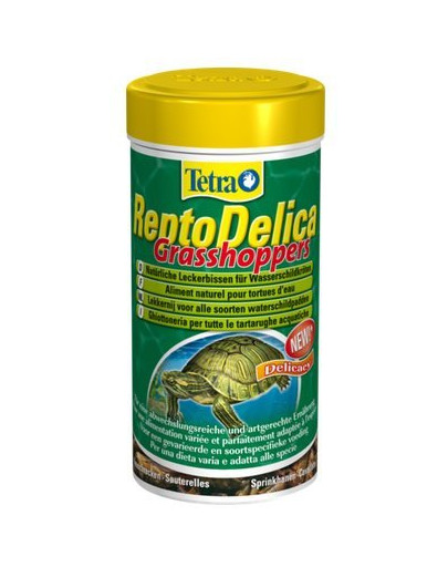TETRA ReptoDelica Grasshoppers für Wasserschildkröten 250 ml