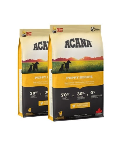 ACANA Puppy & junior dog 22.8 kg (2 x 11.4 kg)