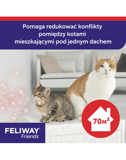 FELIWAY Friends Diffusor + Pheromonkartusche für Konflikte zwischen Katzen