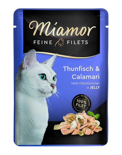 MIAMOR Feine Filets Thunfisch und Tintenfisch Beutel 12x100 g