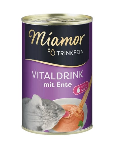 MIAMOR Trinkfein Suppe mit Ente für Katze 6x135 g