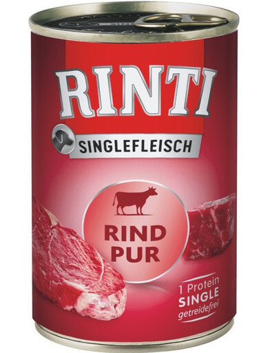 RINTI Singlefleisch Beef Pure Rind monoprotein 24x800 g