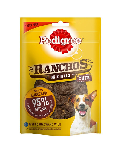 PEDIGREE Ranchos Originals Cuts 6x65g Hundeleckerli mit Huhn