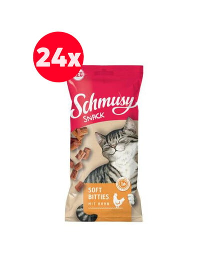 SCHMUSY SNACK Soft Bitites weiche Entenbisse 24 x 60 g