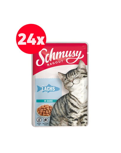 SCHMUSY RAGOUT mit Lachs in Sauce 24 x 100 g