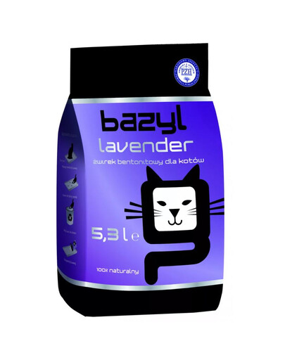 BAZYL Lavender Premium 5,3L benit Katzenstreu