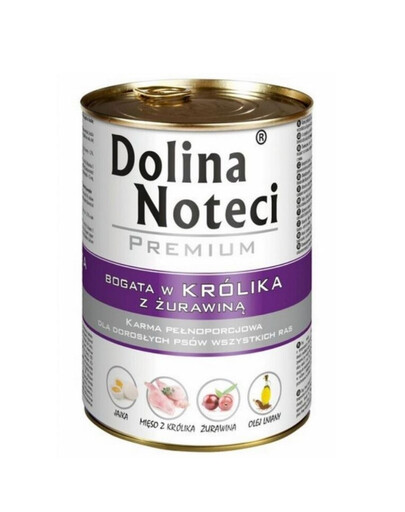 DOLINA NOTECI Premium reich an Kaninchen mit Moosbeere 400g