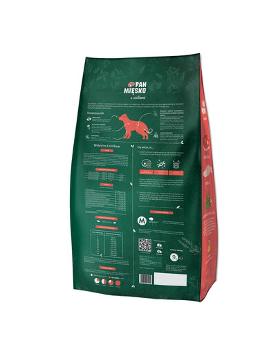 PAN MIĘSKO z ziołami Wołowina z królikiem M 9 kg dla ras średnich