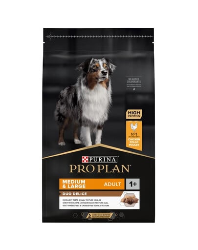 PURINA PRO PLAN Duo Delice Adult Chicken 10 kg für ausgewachsene Hunde mittlerer und großer Rassen, reich an Huhn