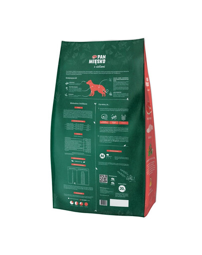 PAN MIĘSKO z ziołami Wołowina z królikiem M 20 kg dla ras średnich