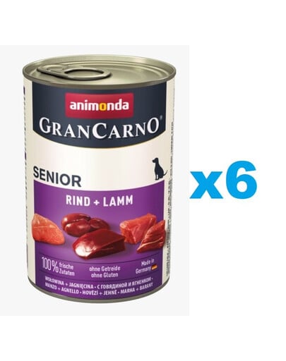 ANIMONDA GranCarno Senior mit Lamm und Kalb 6 x 800 g