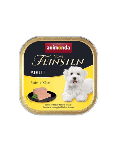 ANIMONDA Vom Feinsten Adult Turkey&Cheese 150 g Truthahn und Käse für adulte Hunde