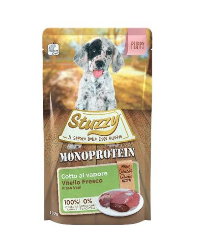 STUZZY Dog Monoprotein Grain&Gluten free PUPPY mit frisches Kalb 150g