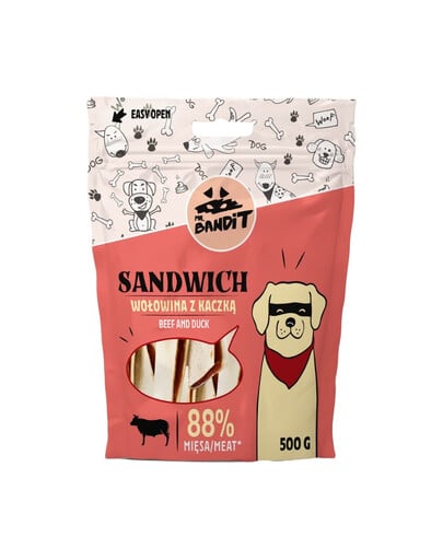 MR. BANDIT Sandwich Rindfleisch mit Ente für Hunde 500 g