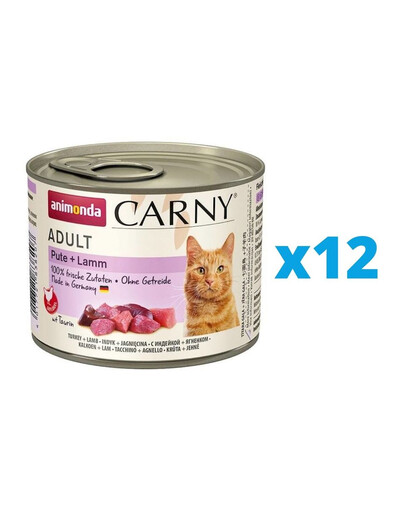 ANIMONDA Carny Adult PUTE + LAMM 12 x 200 g