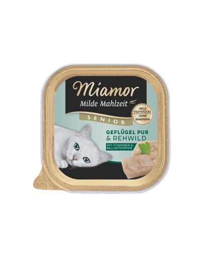 MIAMOR Milde Mahlzeit Senior Poultry Pure&Roe deer 100g