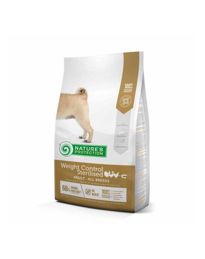 NATURES PROTECTION Weight Control Sterilised Poultry with Krill Adult All Breed Dog 4 kg