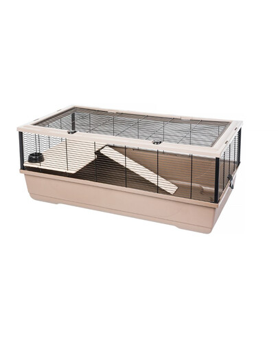 INTERZOO Bernie + Wood Käfig für Kaninchen, Meerschweinchen 100 cm