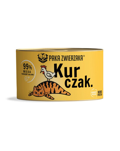 PAKA ZWIERZAKA Huhn Nassfutter für Katzen 200 g
