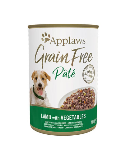 APPLAWS Grain Free Pate 6x400g Lammfleisch mit Gemüse für alle Hunde