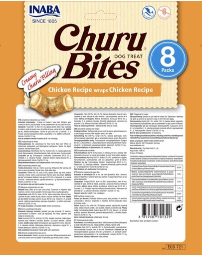 INABA Churu Bite Chicken 8x12g Hühnerwraps für Hunde