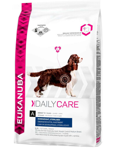 EUKANUBA Daily Care Adult Overweight Sterilised 12.5 kg