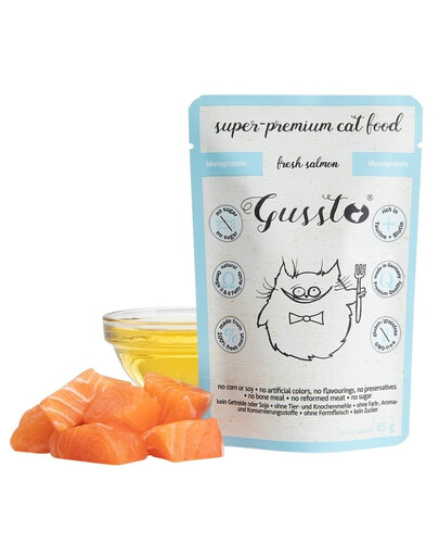 GUSSTO Cat Fresh Salmon 85 g