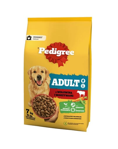 PEDIGREE Adult 7 kg mit Rindfleisch und Gemüse für große und mittelgroße Hunde