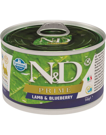 FARMINA N&D Prime Lamb & Blueberry Adult Mini 140 g