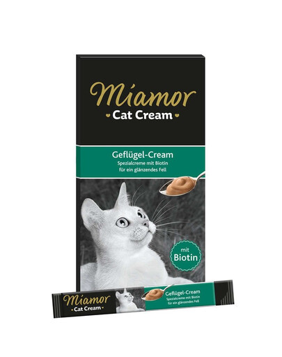 MIAMOR Cat Poultry Cream Geflügelsahne 6x15ml