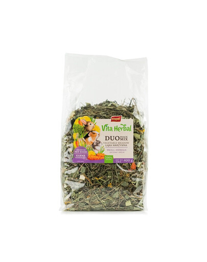 VITAPOL Vita Herbal Duo Snack Gemüsewiese für Nager und Kaninchen 400 g