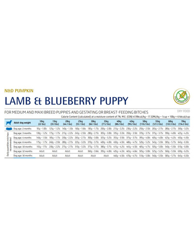 FARMINA N&D Pumpkin Lamb & Blueberry Puppy Medium & Maxi 2.5 kg