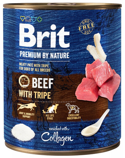 BRIT Premium by Nature 800 g Rindfleisch und Innereien für Hunde