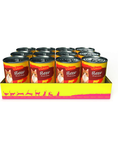 JOSERA JosiCat Rindfleisch in Sauce 12 x 415g für ausgewachsene Katzen