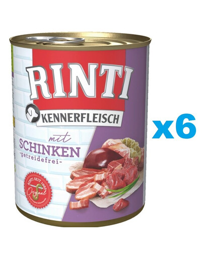RINTI Kennerfleisch mit Schinken 6x800g
