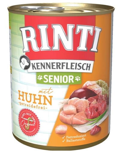 RINTI Kennerfleish Senior Chicken 800 g mit Huhn für ältere Hunde