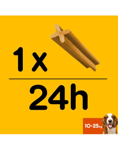 PEDIGREE DentaStix (mittlere Rassen) Zahnsnack für Hunde 112 Stk. - 16x 180g