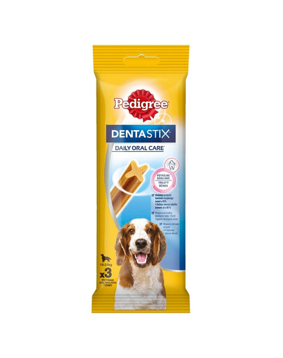 PEDIGREE DentaStix (mittlere Rassen) Zahnsnack für Hunde 3 Stk. - 77g