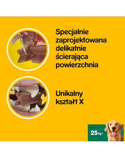 PEDIGREE DentaStix (große Rassen) Zahnpflegeprodukte für Hunde 7 Stk. - 270g
