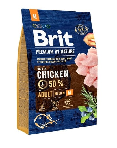 BRIT Premium By Nature Adult Medium M 3 kg