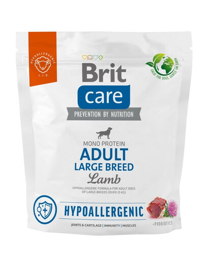 BRIT Care Hypoallergenic Adult Large Breed Trockenfutter mit Lammfleisch 1 kg
