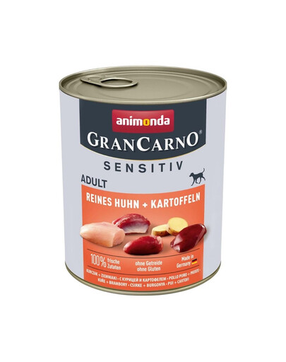 ANIMONDA Grancarno Sensitive Hähnchen-Kartoffel-Tasche 800 g