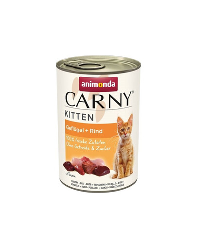 ANIMONDA Carny Kitten Poultry&Beef 400 g Geflügel und Rind für Kätzchen