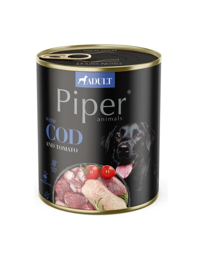 PIPER Nassfutter mit Kabeljau und Tomate für Hunde 800 g
