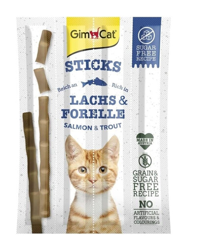 GIMCAT Sticks Salmon&Trout 10 pcs